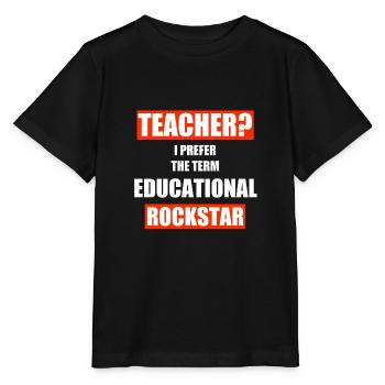 Enseignante enseignante Enseignant École Profession - T-shirt bio MINI CREATOR Stanley/Stella Enfant - noir - Devant - Mikhail (115cm)