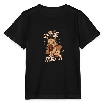 Caféine Alpaca Filée Caféine Sauvage - T-shirt bio MINI CREATOR Stanley/Stella Enfant - noir - Devant - Mikhail (115cm)