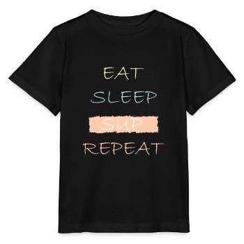 SUP - Stanley/Stella Kinder T-Shirt MINI CREATOR  - Schwarz - Vorne - Mikhail (115cm)