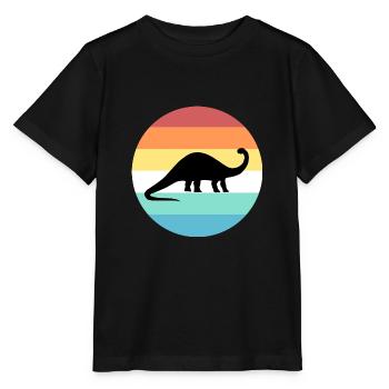 Brontosaurus - Stanley/Stella Kinder T-Shirt MINI CREATOR  - Schwarz - Vorne - Mikhail (115cm)