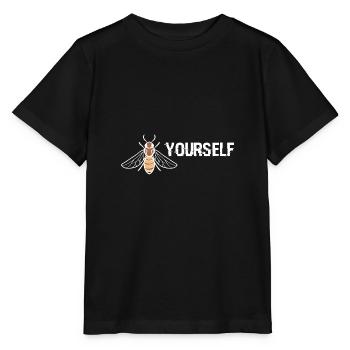 Bee yourself, be yourself gift - Stanley/Stella MINI CREATOR Kids’ T-Shirt - black - Front - Mikhail (115cm)