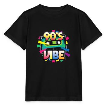 90er Jahre - Stanley/Stella Kinder T-Shirt MINI CREATOR  - Schwarz - Vorne - Mikhail (115cm)