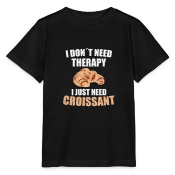 Croissant Therapie - Stanley/Stella Kinder T-Shirt MINI CREATOR  - Schwarz - Vorne - Mikhail (115cm)