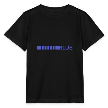 Blue Line stripes cadeau d'icône - T-shirt bio MINI CREATOR Stanley/Stella Enfant - noir - Devant - Mikhail (115cm)