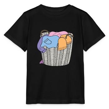 panier à linge - T-shirt bio MINI CREATOR Stanley/Stella Enfant - noir - Devant - Mikhail (115cm)