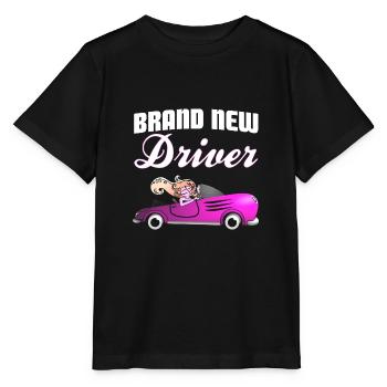 Driving license woman - Stanley/Stella MINI CREATOR Kids’ T-Shirt - black - Front - Mikhail (115cm)