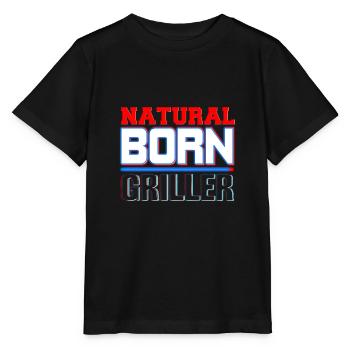 BBQ - T-shirt bio MINI CREATOR Stanley/Stella Enfant - noir - Devant - Mikhail (115cm)