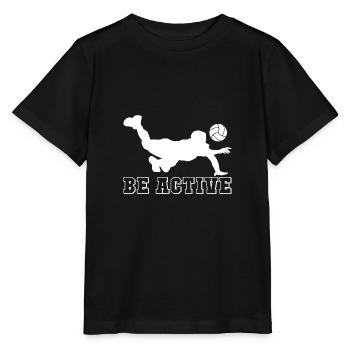 Cadeau sportif de volleyball de plage - T-shirt bio MINI CREATOR Stanley/Stella Enfant - noir - Devant - Mikhail (115cm)