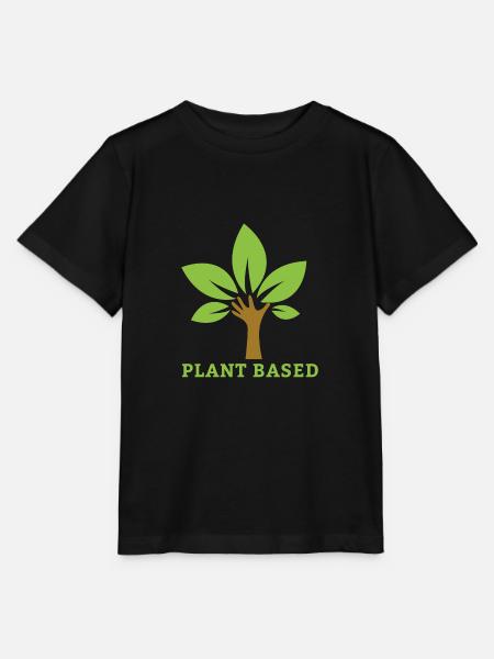 Plant Based Vegan Geschenk - Stanley/Stella Kinder T-Shirt MINI CREATOR - Schwarz