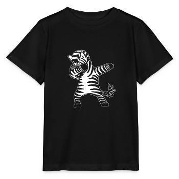Zèbre tamponn - T-shirt bio MINI CREATOR Stanley/Stella Enfant - noir - Devant - Mikhail (115cm)