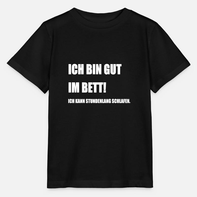Je peux dormir pendant des heures - T-shirt bio MINI CREATOR Stanley/Stella Enfant - noir