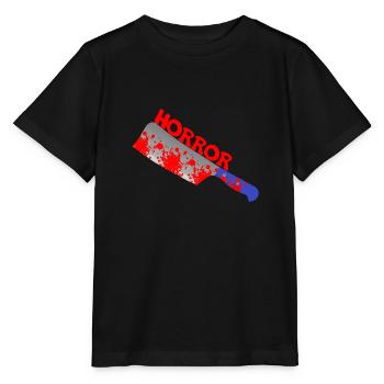 couteau d'horreur de sang - T-shirt bio MINI CREATOR Stanley/Stella Enfant - noir - Devant - Mikhail (115cm)