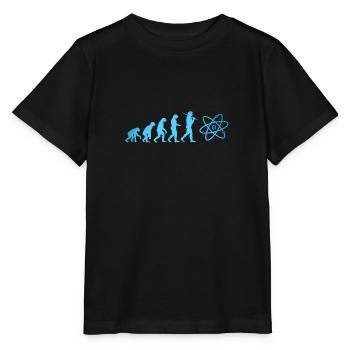 SCIENCE Evolution avec neutron atomique Big Bang - T-shirt bio MINI CREATOR Stanley/Stella Enfant - noir - Devant - Mikhail (115cm)