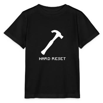 Support informatique - Réinitialisation matérielle - T-shirt bio MINI CREATOR Stanley/Stella Enfant - noir - Devant - Mikhail (115cm)