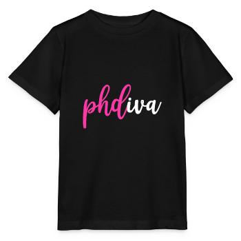 Phd diva diplôme cadeau - T-shirt bio MINI CREATOR Stanley/Stella Enfant - noir - Devant - Mikhail (115cm)
