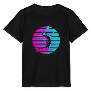 Joueur de volleyball sport de beach-volley - T-shirt bio MINI CREATOR Stanley/Stella Enfant - noir - Devant - Mikhail (115cm)