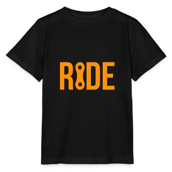 Ride Bicycle Bike Bike Gift - Stanley/Stella MINI CREATOR Kids’ T-Shirt - black - Front - Mikhail (115cm)