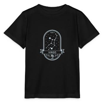 Constellation de la Vierge - T-shirt bio MINI CREATOR Stanley/Stella Enfant - noir - Devant - Mikhail (115cm)