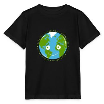 Planète timide TERRE - T-shirt bio MINI CREATOR Stanley/Stella Enfant - noir - Devant - Mikhail (115cm)