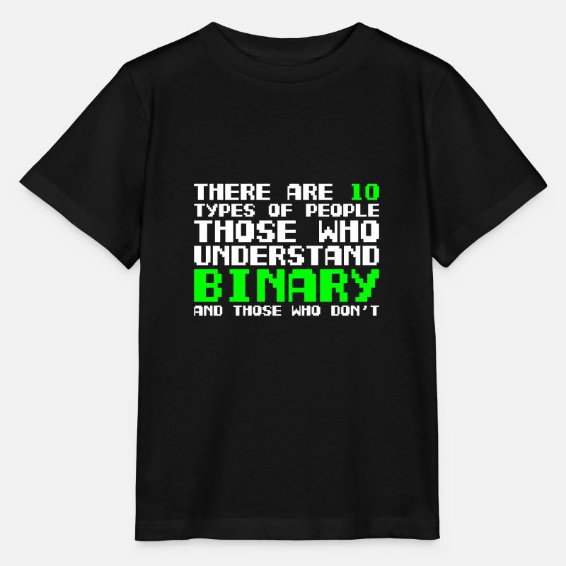 Il existe deux types de programmeurs binaires de personnes - T-shirt bio MINI CREATOR Stanley/Stella Enfant - noir