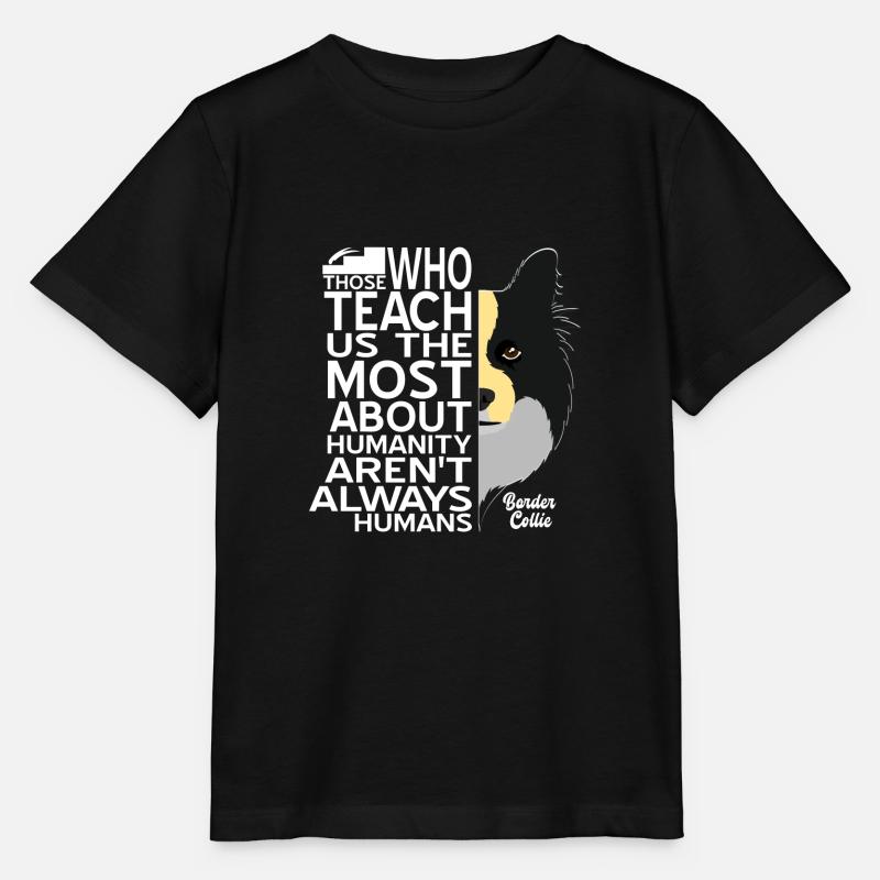 Border Collie - T-shirt bio MINI CREATOR Stanley/Stella Enfant - noir