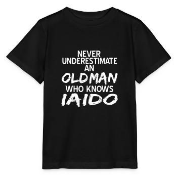 Iaido - T-shirt bio MINI CREATOR Stanley/Stella Enfant - noir - Devant - Mikhail (115cm)