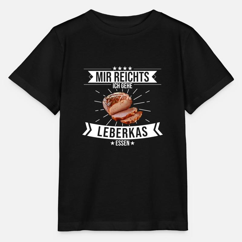 Lebakas Leberkäse Fleischkäse Bayern Spruch Essen - Stanley/Stella Kinder T-Shirt MINI CREATOR  - Schwarz