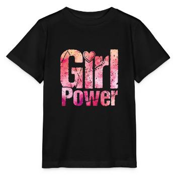 coeur de puissance de fille - T-shirt bio MINI CREATOR Stanley/Stella Enfant - noir - Devant - Mikhail (115cm)