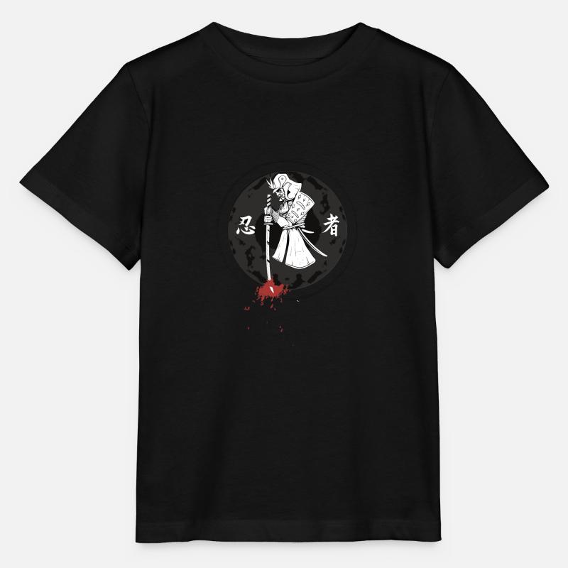 Samouraï # 3 - T-shirt bio MINI CREATOR Stanley/Stella Enfant - noir