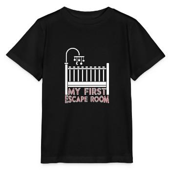Ma première salle d'évasion - T-shirt bio MINI CREATOR Stanley/Stella Enfant - noir - Devant - Mikhail (115cm)