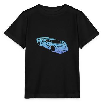 Sportscar Racecar Bugati Vision Grand Turismo - Stanley/Stella MINI CREATOR Kids’ T-Shirt - black - Front - Mikhail (115cm)