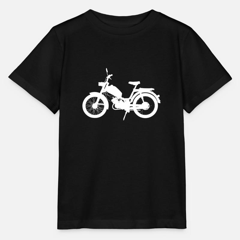 Mofa Moped Roller Motorrad Oldtimer Zweitakter - Stanley/Stella Kinder T-Shirt MINI CREATOR  - Schwarz
