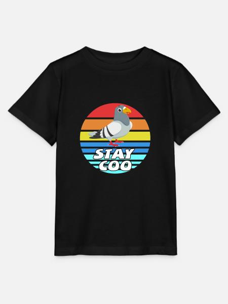 Taube - Stanley/Stella Kinder T-Shirt MINI CREATOR - Schwarz