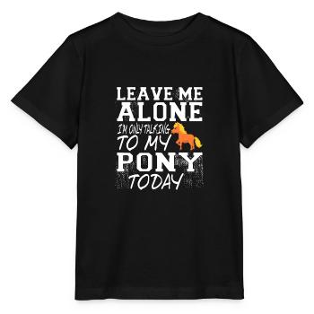 Pony - Stanley/Stella MINI CREATOR Kids’ T-Shirt - black - Front - Mikhail (115cm)