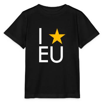 I love EU - Stanley/Stella MINI CREATOR Kids’ T-Shirt - black - Front - Mikhail (115cm)