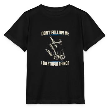 Parachutisme | Cadeaux de parachutisme parachutisme - T-shirt bio MINI CREATOR Stanley/Stella Enfant - noir - Devant - Mikhail (115cm)