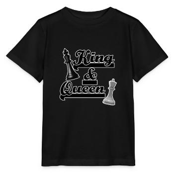 King Queen Partnerlook - Stanley/Stella Kinder T-Shirt MINI CREATOR  - Schwarz - Vorne - Mikhail (115cm)