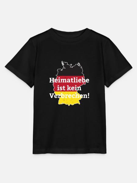 Heimatliebe Spruch Deutschland Heimat Geschenk - Stanley/Stella Kinder T-Shirt MINI CREATOR  - Schwarz