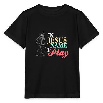 Kontrabass - Stanley/Stella Kinder T-Shirt MINI CREATOR  - Schwarz - Vorne - Mikhail (115cm)