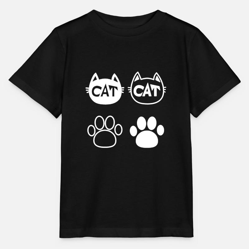 Katze - Stanley/Stella Kinder T-Shirt MINI CREATOR - Schwarz