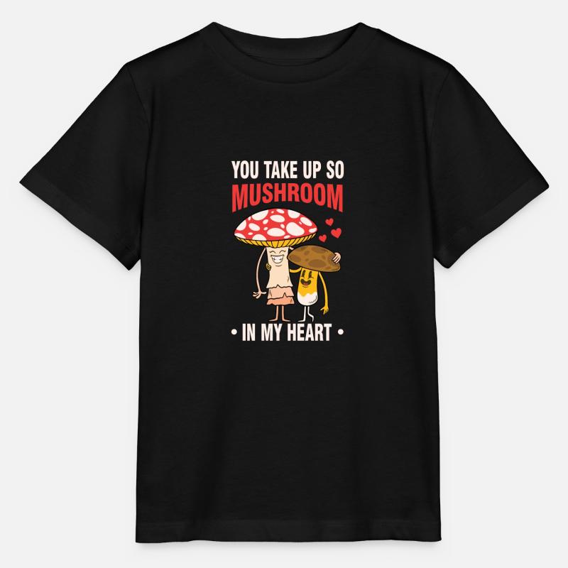 Champignons ramasseurs de champignons couple amour - T-shirt bio MINI CREATOR Stanley/Stella Enfant - noir