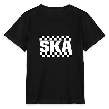 Ska check black white - Stanley/Stella MINI CREATOR Kids’ T-Shirt - black - Front - Mikhail (115cm)