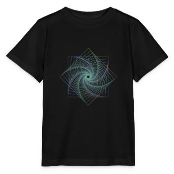 Sacred geometry spiral - Stanley/Stella MINI CREATOR Kids’ T-Shirt - black - Front - Mikhail (115cm)
