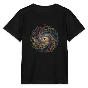 Sacred geometry spiral - Stanley/Stella MINI CREATOR Kids’ T-Shirt - black - Front - Mikhail (115cm)