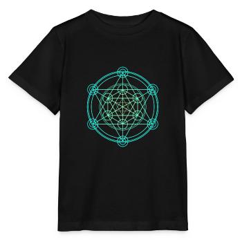 Merkaba Sacred Geometry - Stanley/Stella MINI CREATOR Kids’ T-Shirt - black - Front - Mikhail (115cm)