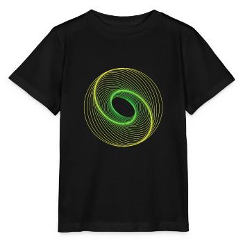 Sacred Geometry Spiralle - Stanley/Stella MINI CREATOR Kids’ T-Shirt - black - Front - Mikhail (115cm)