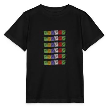 Tibetische Gebetsfahnen in Nepal Buddhismus Indien - Stanley/Stella Kinder T-Shirt MINI CREATOR  - Schwarz - Vorne - Mikhail (115cm)