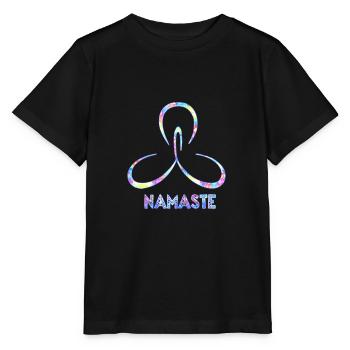 NAMASTE - Stanley/Stella MINI CREATOR Kids’ T-Shirt - black - Front - Mikhail (115cm)