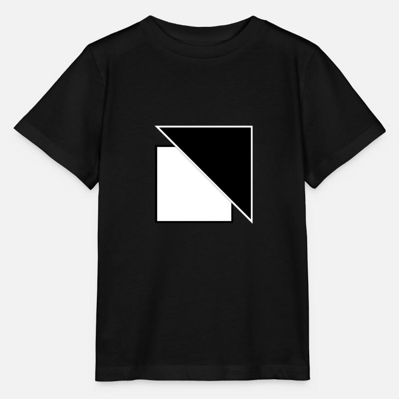 Carré et triangle - formes et symboles - T-shirt bio MINI CREATOR Stanley/Stella Enfant - noir