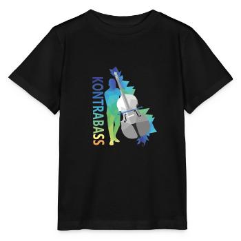 Kontrabass - Stanley/Stella Kinder T-Shirt MINI CREATOR  - Schwarz - Vorne - Mikhail (115cm)